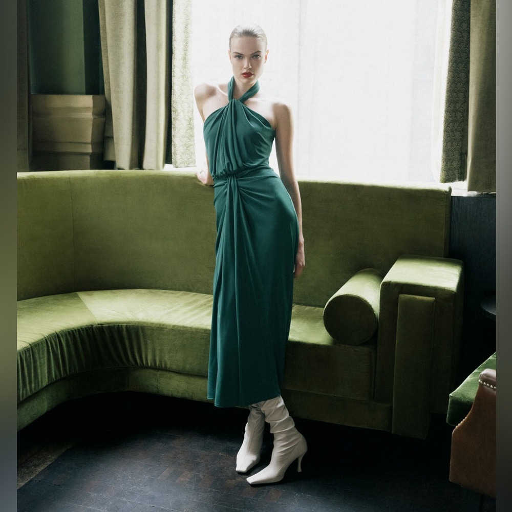 Cinq a Sept green dress